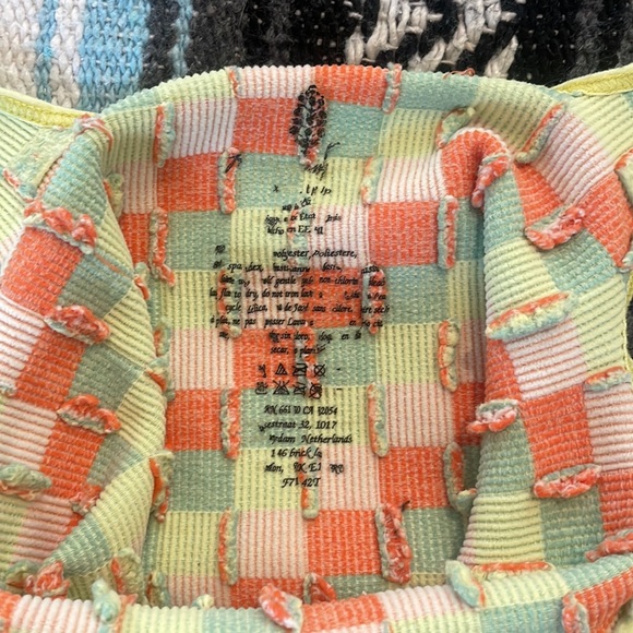 Free People movement checkered crop tank - Picture 2 of 3